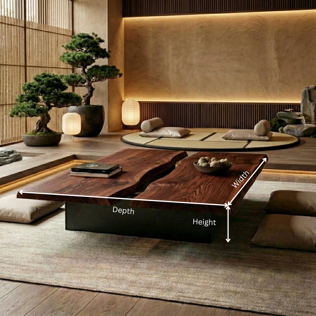 Ultra-Luxury Sculptural Live Edge Coffee Table