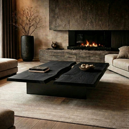 Ultra-Luxury Sculptural Live Edge Coffee Table