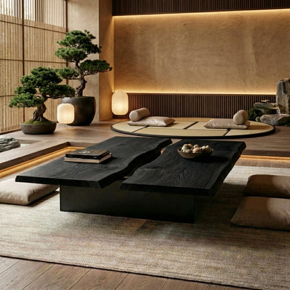 Ultra-Luxury Sculptural Live Edge Coffee Table