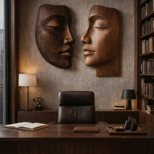 Bespoke Face Wall Sculpture in Solid Wood – Gallery-Grade Art for Luxury Homes