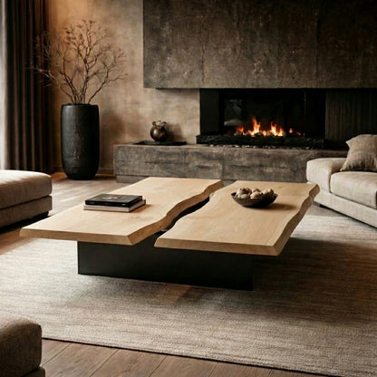 Ultra-Luxury Sculptural Live Edge Coffee Table