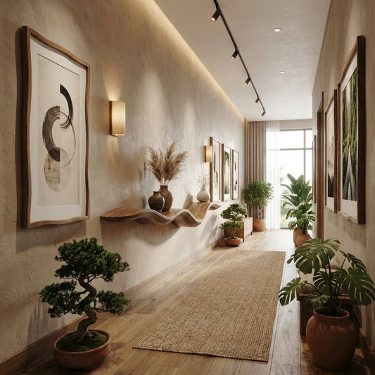 Handcrafted Sculptural Wave Floating Shelf for Luxury Interiors